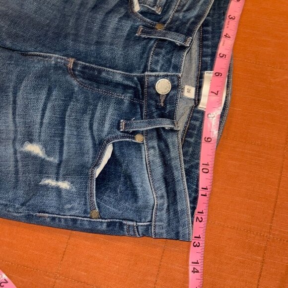 Paige Womens Distressed Mid-Rise Skinny Jeans Size 26 With Floral Print - Picture 6 of 9